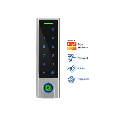 Biometric Fingerprint Access Control with Tuya APP IP68 Waterproof Keypad Touch Screen RFID Card Reader with TTLCOK APP