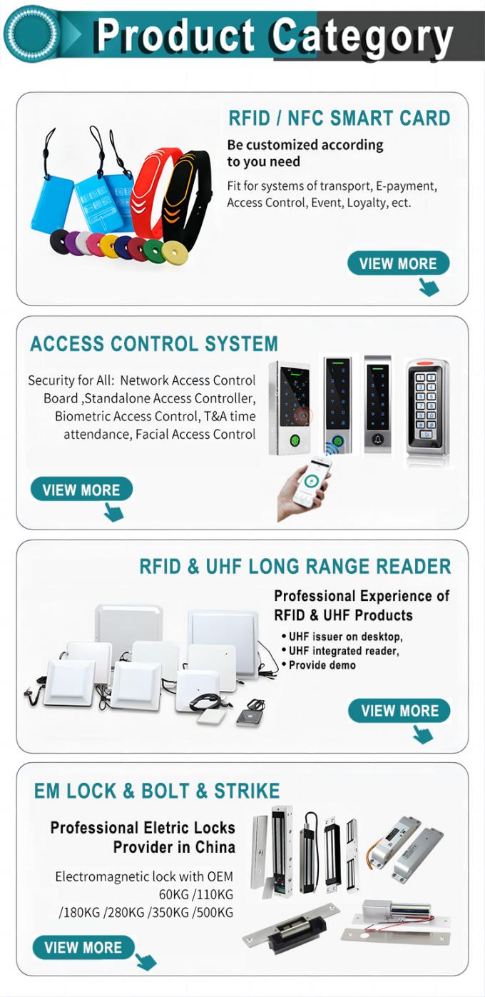 Yüz ve parmak izi ve RFID kartı. 8