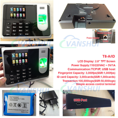 RFID Card Time Fingerprint Attendance System With SSR No Need Software Excel Report